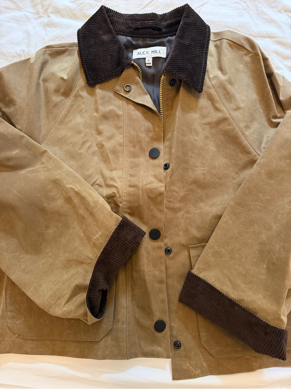 Alex Mill Chiltern cropped waxed cotton barn jacket NWT - Picture 5 of 6